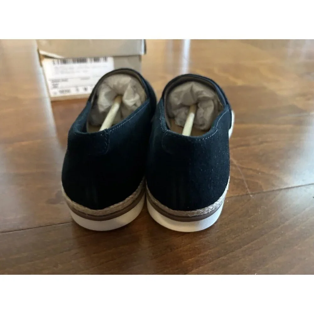 Clarks‎ Collection Serena Paige Black Suede Espadrilles Flats US 6 M NEW
